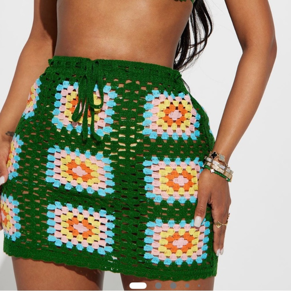 Colorful Crochet Skirt